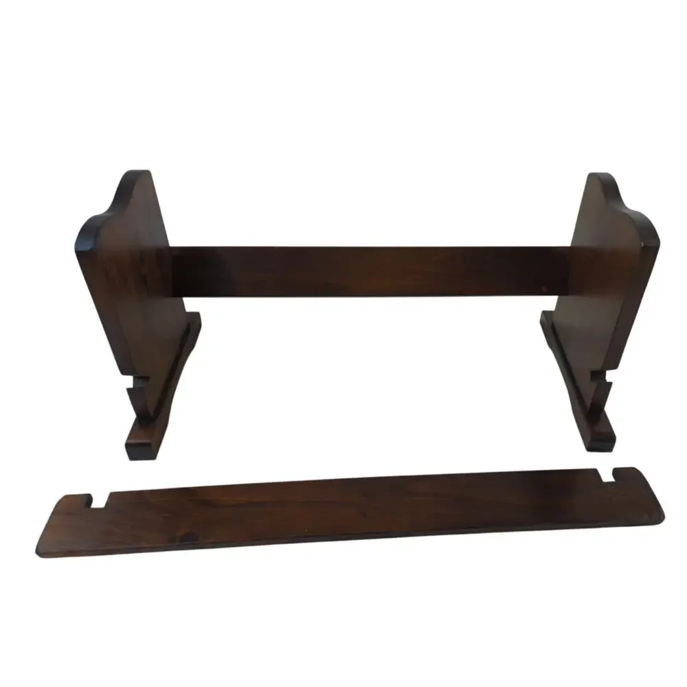 Vintage Wooden Book Trough Tabletop Book Stand